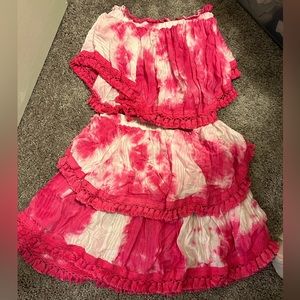 Matching skirt and top set